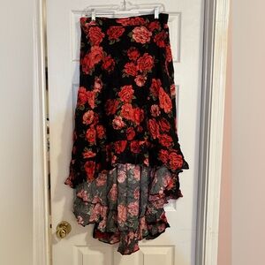 Gorgeous Roses Hi-Lo skirt